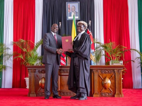 Former LSK President Nelson Havi with President William Ruto: PHOTO/@scherargei/X