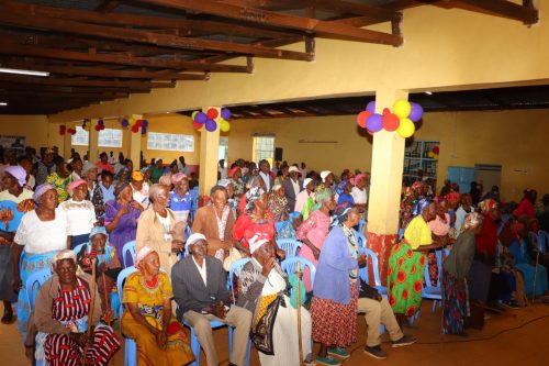 Some of the elderly people from Murang'a who are beneficiaries of the Kumbuka wazee initiative. PHOTO/Wangari Njuguna