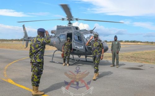 General Charles Kahariri, visited Kenya Navy Base (KNB) Manda Bay: PHOTO/@kdfinfo/X