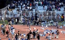 Angry fans throw chairs and bottles at Messi event in