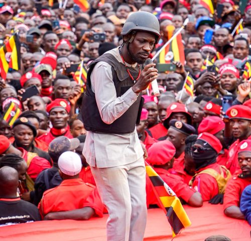 Presidential aspirant Bobi Wine during a past campaign activities in Uganda: PHOTO/facebook.com/www.bobiwine.ug