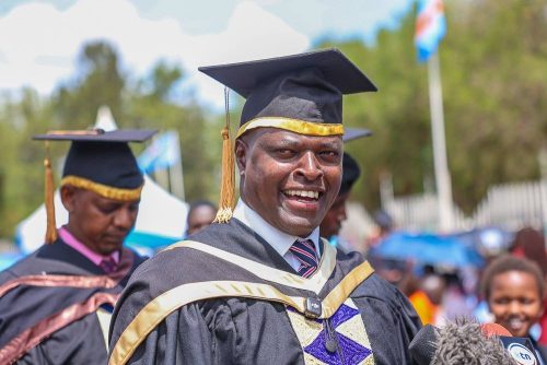 Kiharu MP Ndindi Nyoro during his graduation: PHOTO/facebook.com/DaydayNyoro