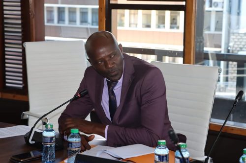 Senator Joe Nyutu during a past event. PHOTO/https://www.facebook.com/ParliamentKE/photos