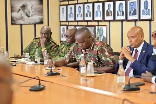 Top security officers deliberating on Meru insecurity on Tuesday, December 2, 2025. PHOTO/@kipmurkomen/X