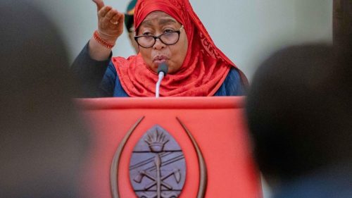 President Samia Suluhu Hassan speaking on Saturday, May 24, 2025. PHOTO/@ikulumawasliano/X