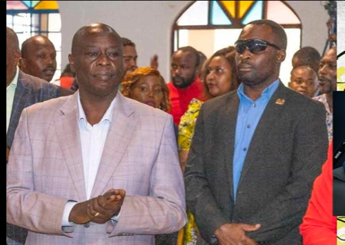 Levi Wanderi, who served as a bodyguard to the former deputy president Rigathi Gachagua, kept a close watch on his former boss. PHOTO//Screengrab by People Daily digital from Iko Nini Podcast