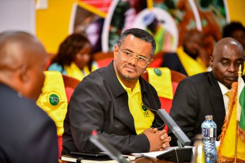 UDA Secretary General Hassan Omar during a presser at Hustler Plaza: PHOTO/@UDAKenya/X