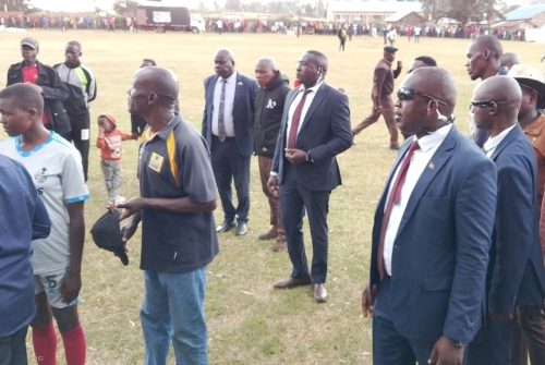 Natembeya's private security keeping watch on him. PHOTO//Emanuel Tarus