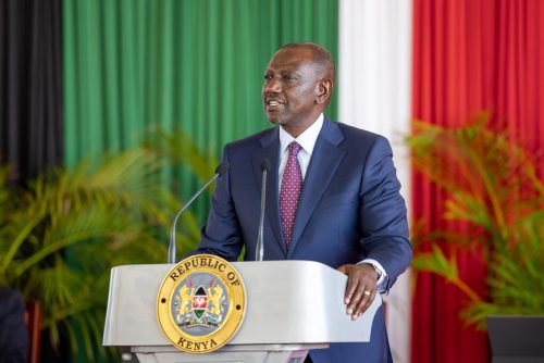 President William Ruto during the 12th National and County Governments Coordinating Summit at State House: PHOTO/facebook.com/williamsamoei