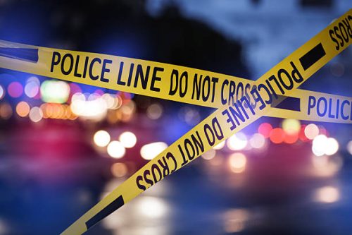 A crime scene yellow tape. PHOTO/Pexels