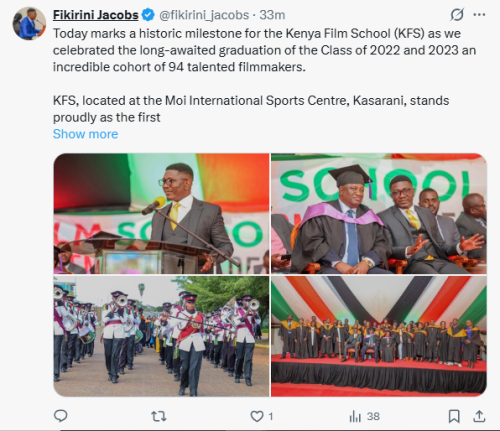 PS Fikirini Jacobs statement on entrusting the youth with leadership opportunities. PHOTO/Screengrab by People Daily Digital/@fikirini_jacobs/X