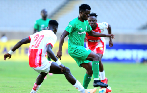 FKF Premier League action between Gor Mahia and Kakamega Homeboyz on Wednesday, December 17, 2025 at Kasarani Stadium. PHOTO/Screengrab by People Daily Digital/@OfficialGMFC/X