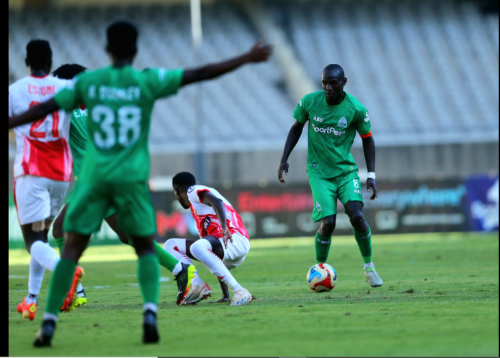 FKF Premier League action between Gor Mahia and Kakamega Homeboyz on Wednesday, December 17, 2025 at Kasarani Stadium. PHOTO/Screengrab by People Daily Digital/@OfficialGMDC/X