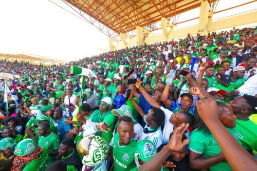 Gor Mahia's supporters in a previous match. PHOTO/@OfficialGMFC/X