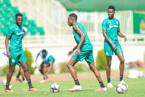 Gor Mahia players in training ahead of Mashemeji Derby. PHOTO/@OfficialGMFC/X