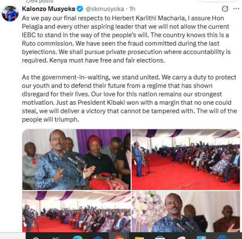 Kalonzo Musyoka's statement on election fraud on Tuesday, December 9, 2025. PHOTO/Screengrab by People Daily Digital/@skmusyoka/X