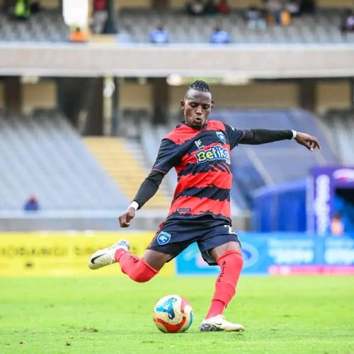 AFC Leopards winger James Kinyanjui in a past league action. PHOTO/AFC Leopards