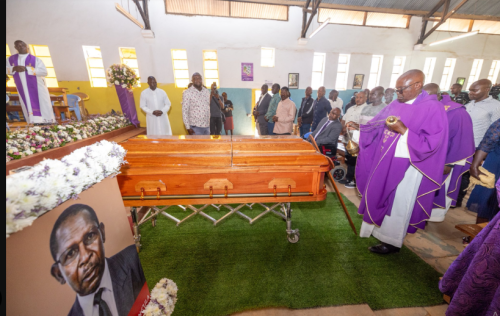 The requiem mass of James Mukhwana on Thursday, December 18, 2025 at Kibabii Catholic Church. PHOTO/Screengrab by People Daily Digital/@HonWetangula/X