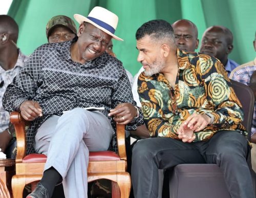 President William Ruto with Mombasa Governor Abdulswamad Sheriff during a past event: PHOTO/facebook.com/abdulswamadnassir