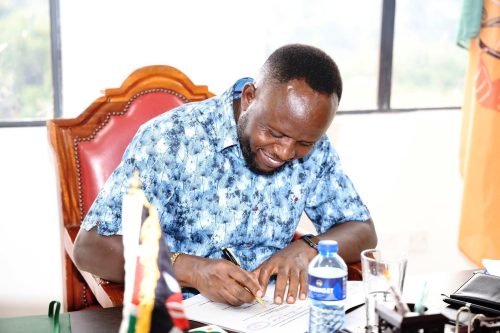 Trans Nzoia Governor George Natembeya during a past event: PHOTO/@GeorgeNatembeya/X