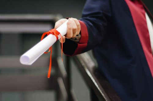 A student during a past graduation. PHOTO/Pexels