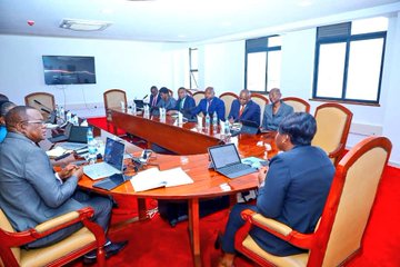 Governor Gladys Wanga chaired 45th meeting of the County Executive Committee at the Homa Bay County Headquarters on Tuesday, December 9, 2025. PHOTO/@gladyswanga/X