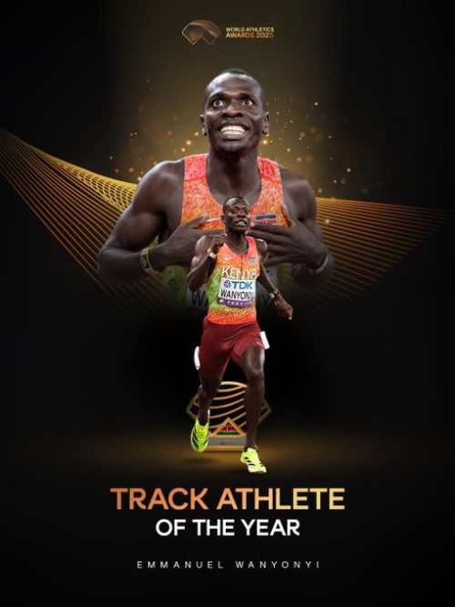 Emmanuel Wanyonyi crowned Male Track of the Year. PHOTO/World Athletics