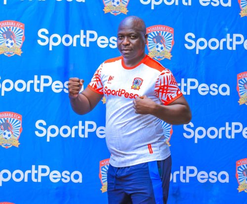 Andrew Mark Ongwae after signing with Shabana FC. PHOTO/https://www.facebook.com/Shabana Fc Kenya.