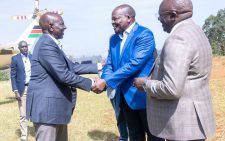 Ruto arrives in Nyeri for church service