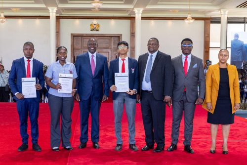 Cabinet Secretary for Youth Affairs, Sports and the Creative Economy Salim Mvurya, a function at State House, Nairobi, where 1,253 gold awardees were recognised for their achievements under the President’s Awards Kenya programme on January 21, 2026. PHOTO/https://www.facebook.com/GovernorSalimMvurya