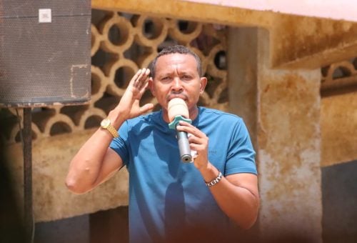 Nyali MP Mohammed Ali during a past event: PHOTO/https://web.facebook.com/Official.JichoPevu/