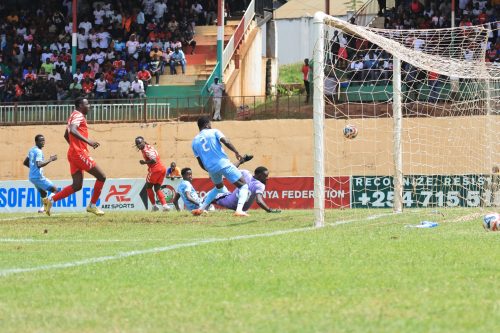 Players during the match at Gusii Stadium. PHOTO/@Shabanafckenya/X