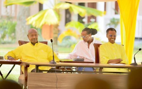 President Yoweri Museveni during his maiden 2026–2031 term address. PHOTO/@Railajunior /X