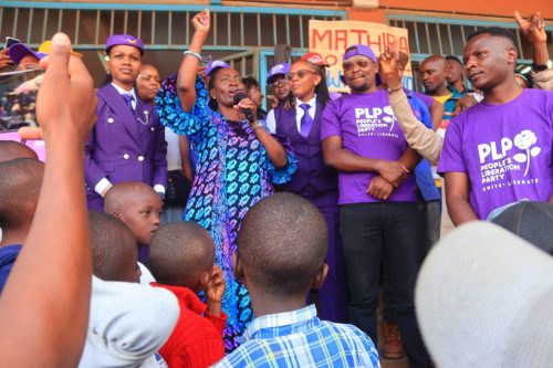 People's Liberation Party (PLP) leader Martha Karua speaking in Nyeri County on January 10, 2026. PHOTO/@MarthaKarua/X