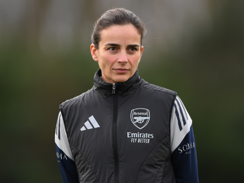 Arsenal Women’s coach Renée Slegers during a past event. PHOTO/@ArsenalWFC/X