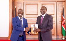 Anthony Muchiri hands over PSC exit report to President Ruto