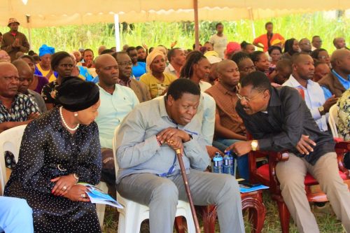 DAP-K Party Leader Eugene Wamalwa during the burial of the late Mzee Johnston Barasa Murunga on January 24, 2026. PHOTO/@EugeneLWamalwa/X