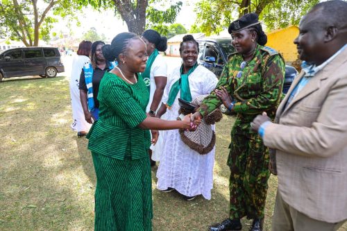 Environment CS Deborah Mlongo Barasa addressing residents during a community outreach engagement in Nabiswa Ward, Kiminini Sub-County, Trans Nzoia County, on Sundday, January 25, 2026. PHOTO/@DeboraBarasa/X