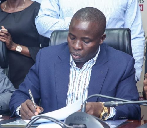 Governor Stephen Sang during the consultative meeting between CoG and KUCO. PHOTO/@KenyaGovernors /X