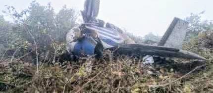 Wreckage from the passenger plane crash in Colombia. PHOTO/@kamalrajsingh_/X