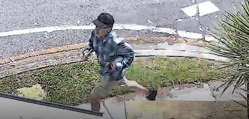 The man wanted over a 2024 Brisbane baby coffee attack. PHOTO/@gotrice2024/X