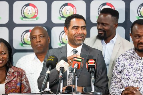 FKF Boss Hussein Mohammed during a past presser: PHOTO/@husseinmoha/X