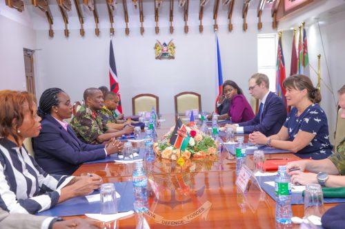 Officers durig signing of a Defence Cooperation Agreement (DCA) at the Defence Headquarters in Nairobi on Thursday, January 29, 2026: PHOTO/@kdfinfo/X