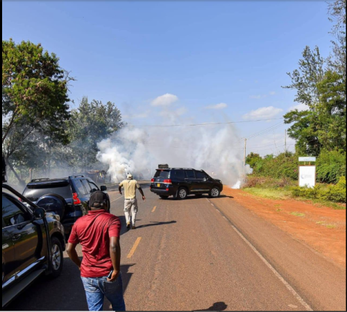 Rigathi Gchagua's entourage attacked in Kirinyaga on Friday, January 9, 2026. PHOTO/@rigathi/X