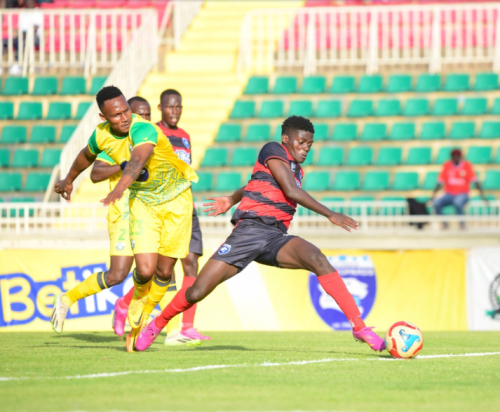 AFC Leopards forward Kelly Madada in action against Nairobi United  on Wednesday, January 7, 2026 at Nyayo Stadium. PHOTO/https://www.facebook.com/afcleopardssc