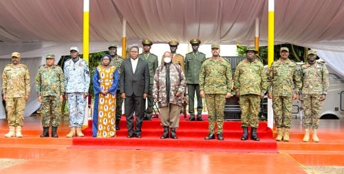 President Museveni with Muhoozi during a past event: PHOTO/@mkainerugaba/X