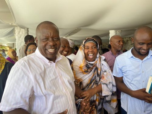 Jubilee Deputy Party Leader Fred Matiang’i during his engagement with Mombasa residents on Wednesday, January 7, 2025. PHOTO/@RealMatiangi/X