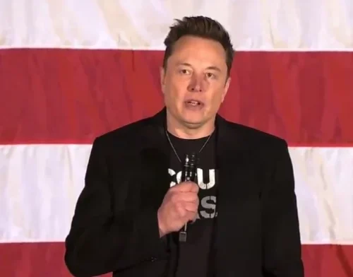 Billionaire Elon Musk speaking at a past function. PHOTO/@elonmusk/X