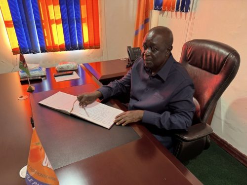 Oburu Odinga, ODM Party leader in Chungwa House on his first meeting with ODM delegates. PHOTO/@TheODMparty/X