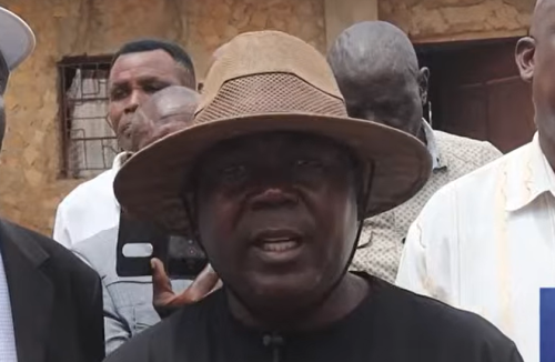 Jane's husband, Samuel, speaking from a video from KBC. PHOTO/Screengrab by People Daily Digital
